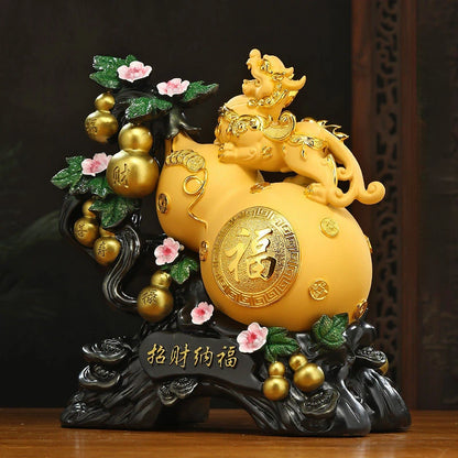 Zhaocai Nafu Pixiu Gourd Ornaments Living Room TV Wine Cabinet Entrance Wealth Gathering Decoration Housewarming  Gift