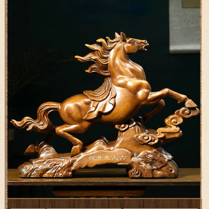 Zhaocai Successfully Attracts Wealth Horse Ornaments Handicrafts Living Room Office Wine Cabinet Zodiac Animals Horse Gifts