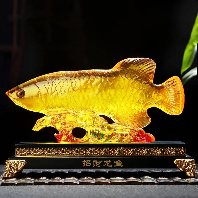 Zhaocai  fish ornaments home decoration living room TV wine cabinet handicraft shop opening gifts