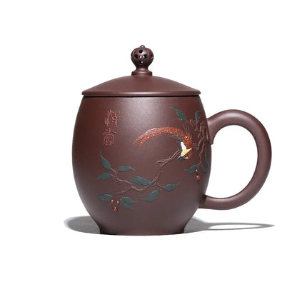 Zhenyi Yixing Zisha Cup handmade famous tea cup cover cup office cup tea set Kungfu splendid future cup