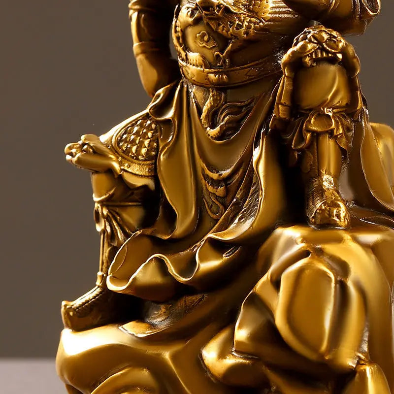 Zhongyi Guan Gong's Ornaments Are All Copper and Guan Emperor's Home Living Room Decoration