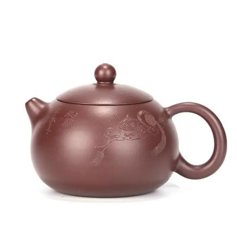 Zhuni Xishi Zisha Teapot, Handmade Pot, Kung-Fu TeawarePurple Clay, Drinkware for Puer Green and Black Chinese Tea