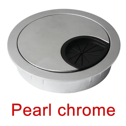 Zinc Alloy Desktop Wire Hole Cover Base Computer Grommet Table Cable Outlet Port Surface Line Box Furniture Hardware