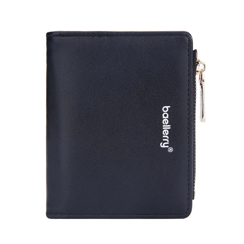 Zipper Credit Card Holder PU Leather Wallet Change Pocket Bag for Women Gift