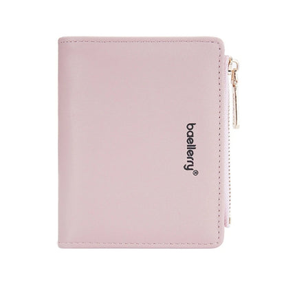 Zipper Credit Card Holder PU Leather Wallet Change Pocket Bag for Women Gift