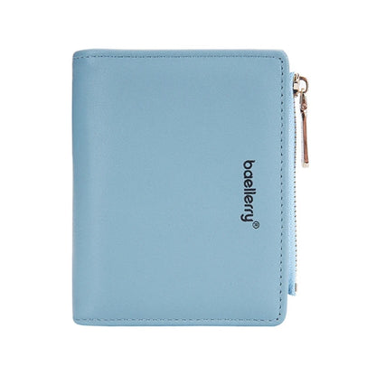 Zipper Credit Card Holder PU Leather Wallet Change Pocket Bag for Women Gift