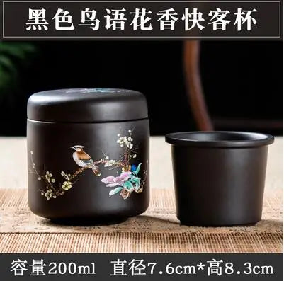 Zisha Dragon Phoenix Tea Set, Auspicious Quick Guest Cup, 1 Pot, 1 Cup, Office Personal Travel, Chinese Teapot, Simple Tea Maker