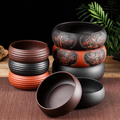 Zisha Tea Wash Chinese Tea Set, Washed Tea Bowl, Multifunctional Ashtray Flowerpot, Ceramic Accessories, Tea Ceremony