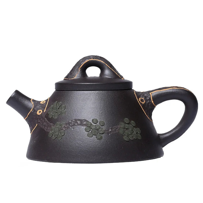 Zisha Teapot Yixing Handmade Pot Kung-fu Teaware  Purple Clay Drinkware For Puer Green Black Chinese Tea overlord stone ladle