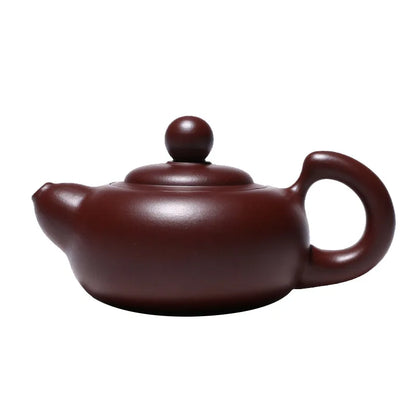 Zisha Teapot Yixing Handmade Pot Kung-fu Teaware  Purple Clay Drinkware For Puer Green Black Chinese Tea Xishi Pot Vermilion