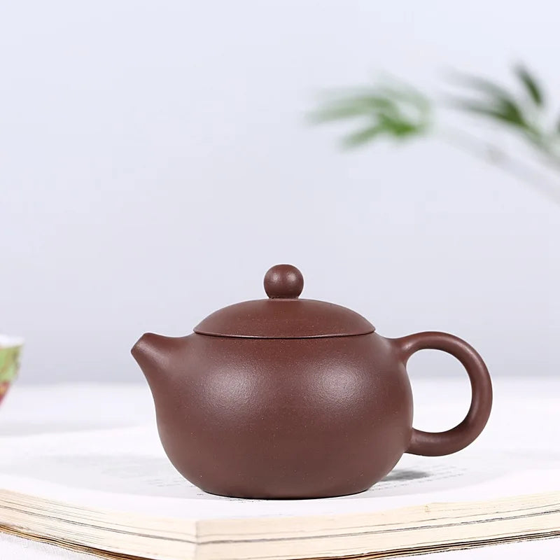 Zisha Teapot Yixing Handmade Pot Kung-fu Teaware  Purple Clay Drinkware For Puer Green Black Chinese Tea Purple Clay Xishi Pot