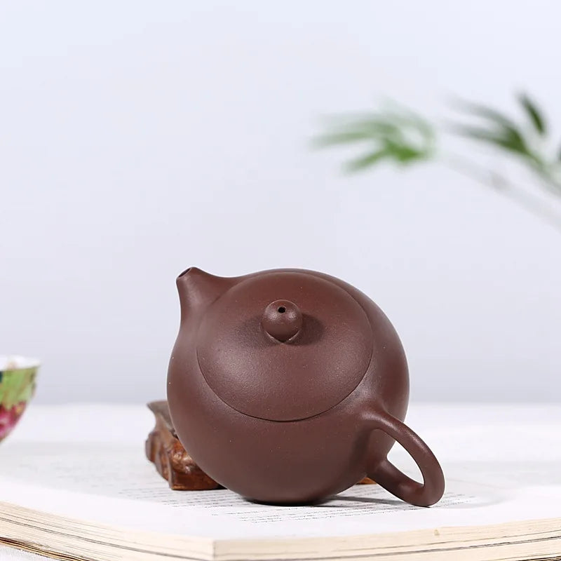 Zisha Teapot Yixing Handmade Pot Kung-fu Teaware  Purple Clay Drinkware For Puer Green Black Chinese Tea Purple Clay Xishi Pot