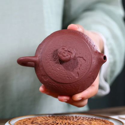 Zisha Teapot Yixing Handmade Pot Kung-fu Teaware  Purple Clay Drinkware For Puer Green Black Chinese Tea Lucidum Spring Tea Pot