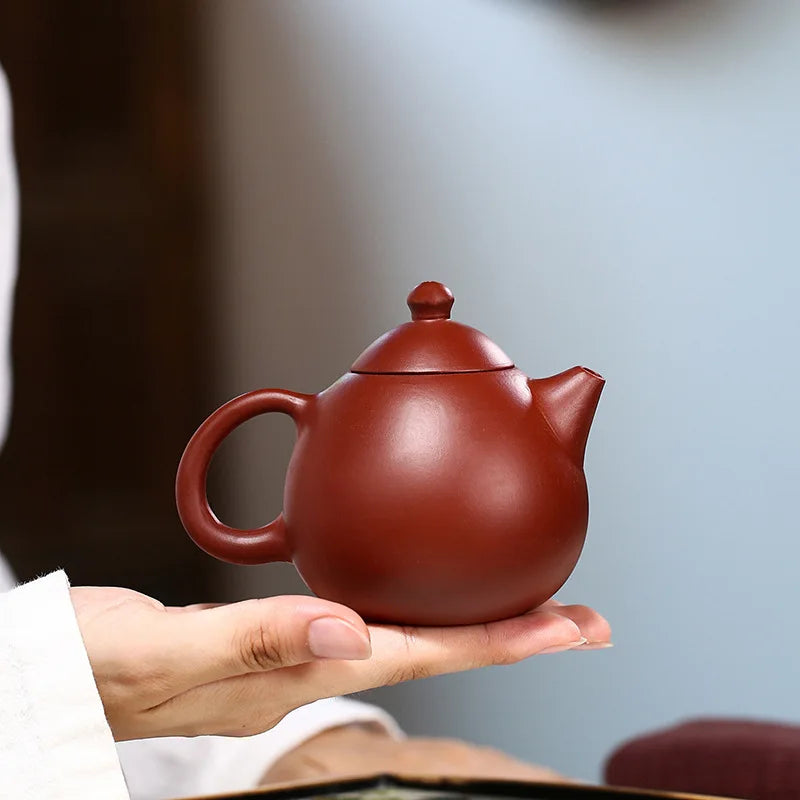 Zisha Teapot Yixing Handmade Pot Kung-fu Teaware  Purple Clay Drinkware For Puer Green Black Chinese Tea Dahongpao Dragon Egg