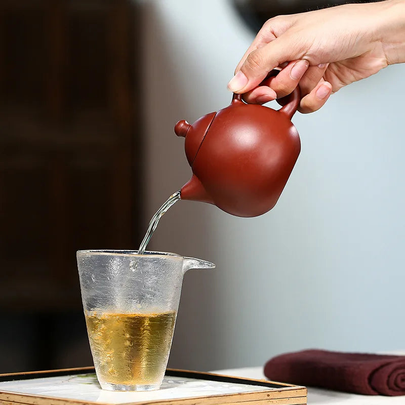 Zisha Teapot Yixing Handmade Pot Kung-fu Teaware  Purple Clay Drinkware For Puer Green Black Chinese Tea Dahongpao Dragon Egg