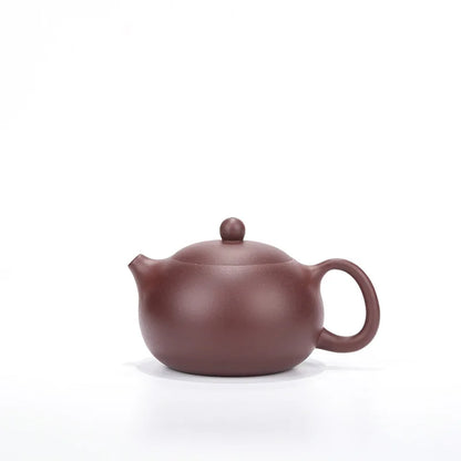 Zisha Teapot Yixing Handmade Pot Kung-fu Teaware  Purple Clay Drinkware For Puer Green Purple clay Xishi pot inverted handle