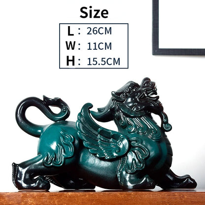 Zisha Zhaocai Pixiu Home Furnishings Creative Beast Office Opening Dehua Ceramic Gift Home Decoration