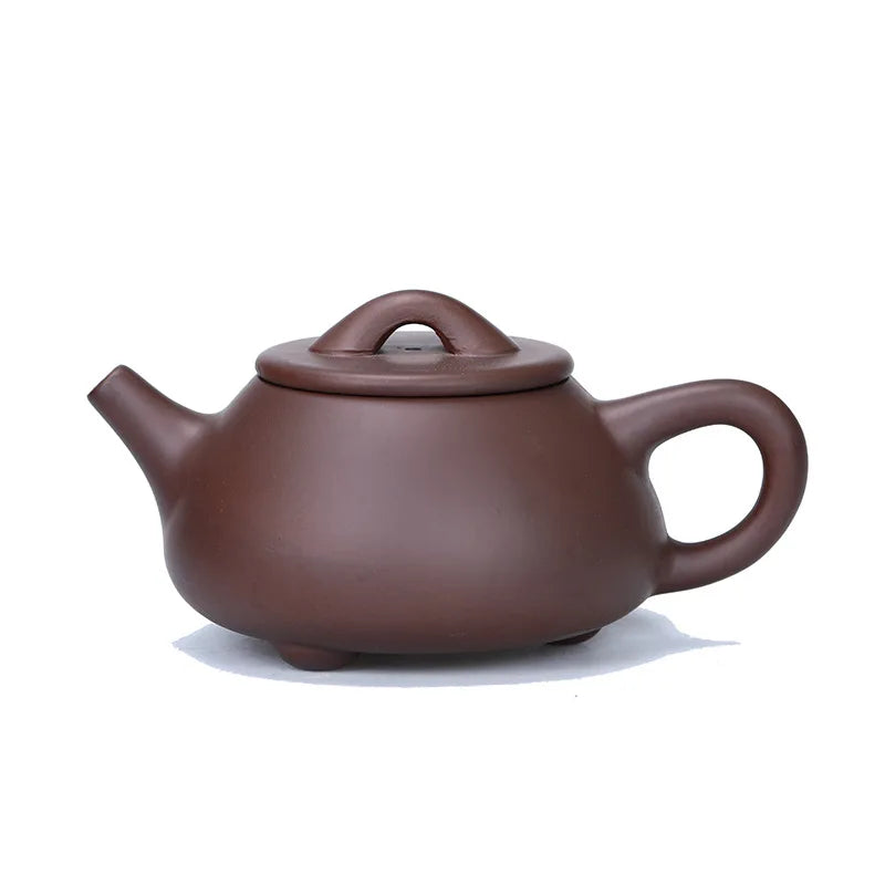 Ziye Stone Scoop Pot Zisha Teapot Yixing Handmade Pot Kung-fu Teaware Purple Clay Drinkware For Puer Green Black Chinese Tea