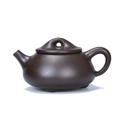 Ziye Stone Scoop Pot Zisha Teapot Yixing Handmade Pot Kung-fu Teaware Purple Clay Drinkware For Puer Green Black Chinese Tea