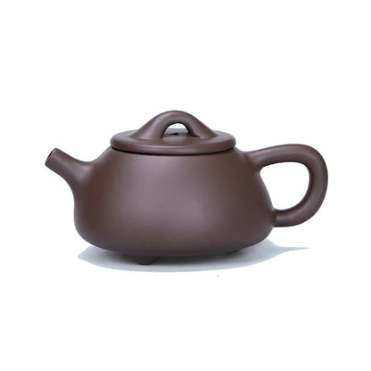 Ziye Stone Scoop Pot Zisha Teapot Yixing Handmade Pot Kung-fu Teaware Purple Clay Drinkware For Puer Green Black Chinese Tea