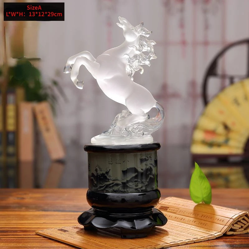 Zodiac Horse Decoration Crafts Ma Daogong Home Living Room Office Wine Cabinet Decoration Business Gifts