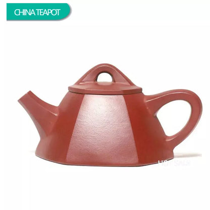 250ml Yixing Purple Clay Teapots Famous Artists Handmade Tea Pot Raw Ore Dragon Blood Sand Kettle Chinese Zisha Tea Set Teaware