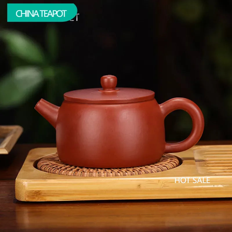 140ml Classic Yixing Purple Clay Teapots Raw Ore Dahongpao Filter Tea Pot Home Zisha Beauty Kettle Chinese Teaware Supplies