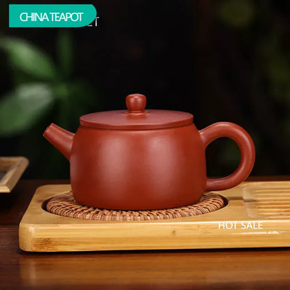 140ml Classic Yixing Purple Clay Teapots Raw Ore Dahongpao Filter Tea Pot Home Zisha Beauty Kettle Chinese Teaware Supplies