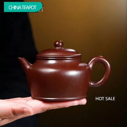 230ml Chinese Yixing Famous Purple Clay Teapots Master Handmade Tea Pot Beauty Kettle Home Raw Ore Zisha Tea Set Accessories
