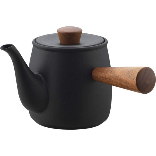 Miyazaki Seisakusho CHA-3 Teapot with Tea Strainer, Cannot Be Heated Directly, 1.2 fl oz (0.38 L), Black Color, Small