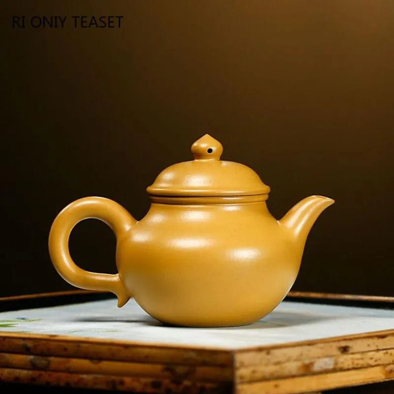 Teapots 90ml Retro Yixing Purple Clay Teapot Raw Ore Section Mud Handmade Tea Pot Home Filter Beauty Kettle Chinese Zisha Tea Sets