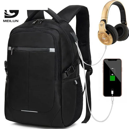 anti theft backpack New Fashion Men Backpack Multifunctional Waterproof 15.6 inch Laptop Bag Man USB Charging School Travel Bag