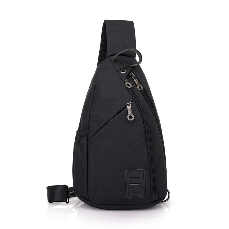anti-theft chest bag male crossbody bag with earphone jack small travel bag mobile phone bag one shoulder bag outdoor sports bag