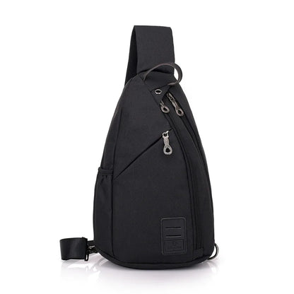 anti-theft chest bag male crossbody bag with earphone jack small travel bag mobile phone bag one shoulder bag outdoor sports bag