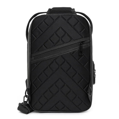 anti-theft chest bag password lock backpack with usb charging port single shoulder bag men sling backpack chest crossbody bag