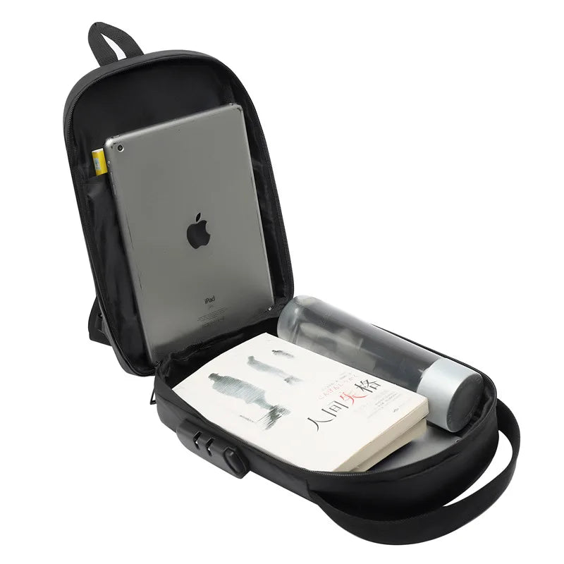 anti-theft chest bag password lock backpack with usb charging port single shoulder bag men sling backpack chest crossbody bag