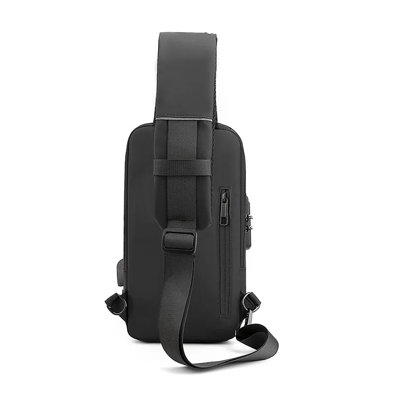 anti-theft shoulder bag for ipad mini 6 crossbody bag for men travel chest bag with password lock messenger bag men male gift