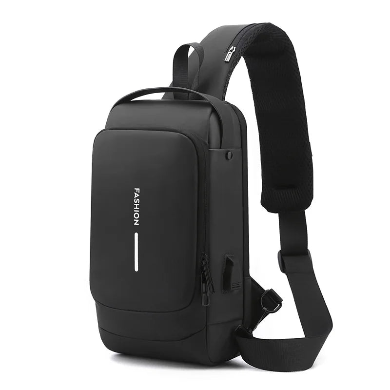 anti-theft shoulder bag for ipad mini 6 crossbody bag for men travel chest bag with password lock messenger bag men male gift