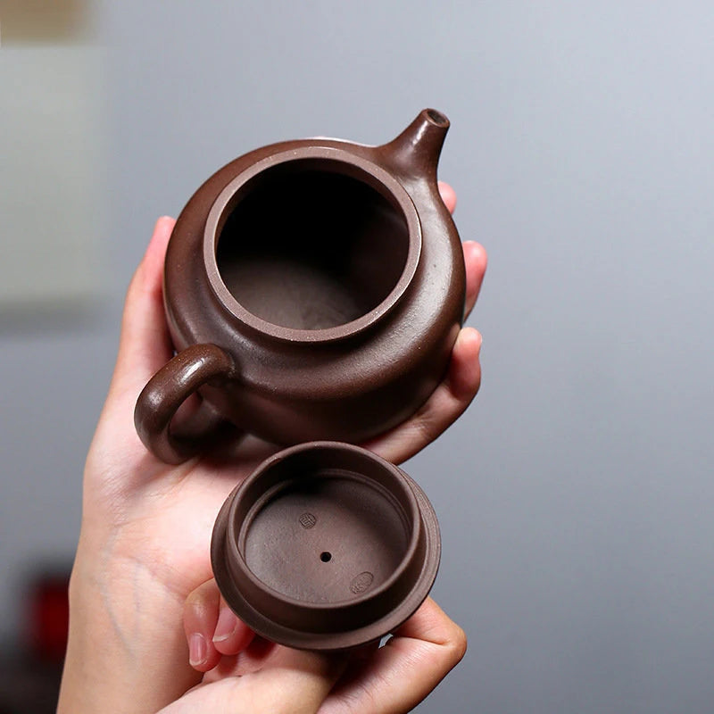 antigua Dezhong 210ml, tetera China Yixing de arcilla púrpura filtro hecho a de belleza, mineral Zhu, barro, Zisha, juegos de