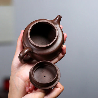 antigua Dezhong 210ml, tetera China Yixing de arcilla púrpura filtro hecho a de belleza, mineral Zhu, barro, Zisha, juegos de
