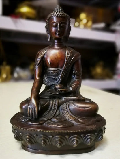 antique Tibetan Buddhis Sakyamuni Buda Gautama Siddhartha Rinpoche Buddha statue