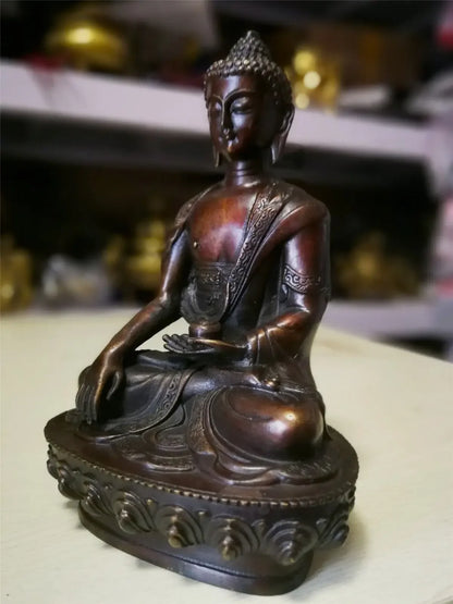 antique Tibetan Buddhis Sakyamuni Buda Gautama Siddhartha Rinpoche Buddha statue