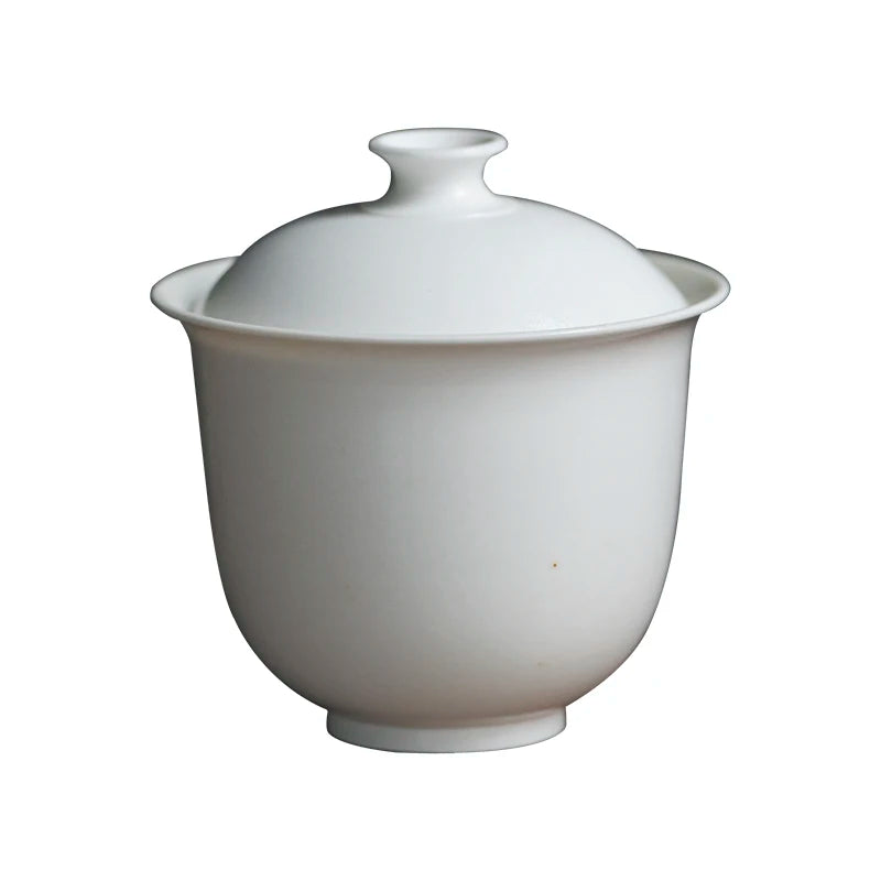 at the beginning of the jingdezhen glaze kiln shell tureen single three bowl of tea bowl thin foetus tea set manually