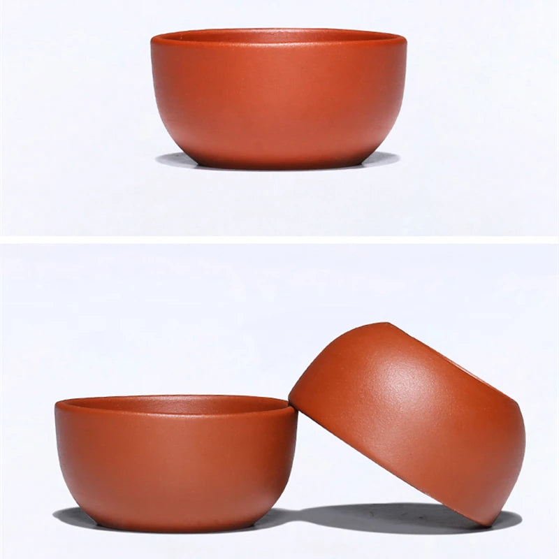 authentic yixing zisha tea cup 30ml small kungfu cup original ore purple grit duan / qingshui / green / purple clay China cups
