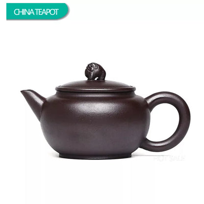 160ml Yixing Boutique Purple Clay Teapots Raw Ore Zhu Mud Handmade Tea Pot Home Beauty Kettle Chinese Zisha Tea Set Supplies