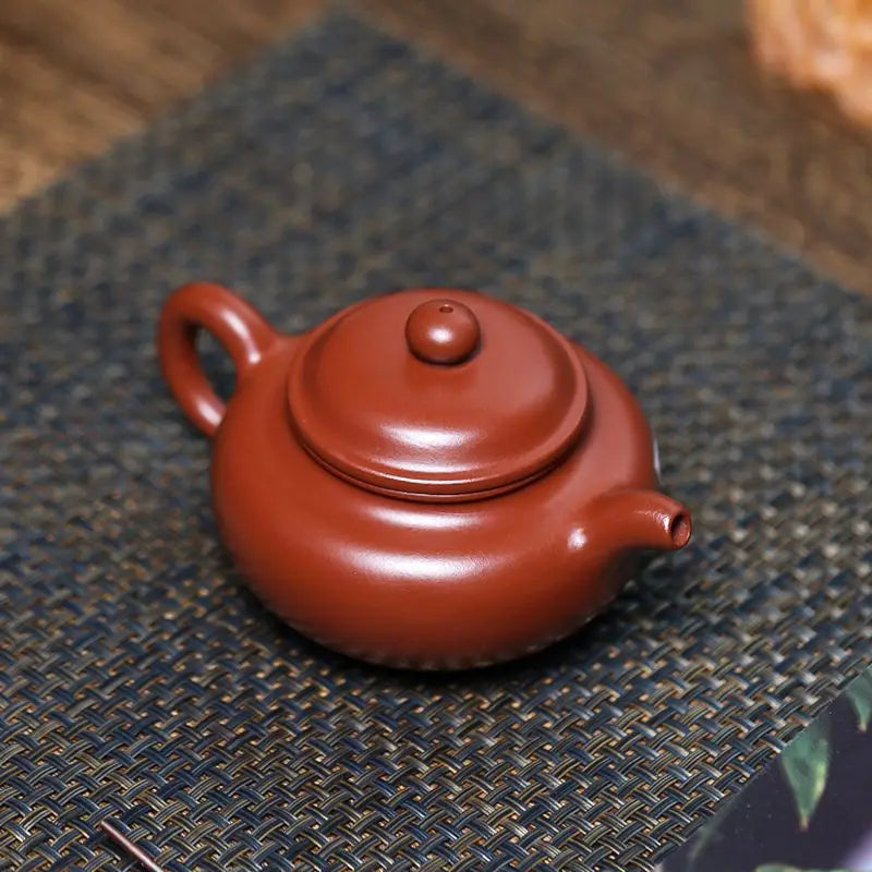 ball shaped infuser holes marked real yixing zisha dahongpao clay 190ml tea pot handmade original ore kungfu pot antique style