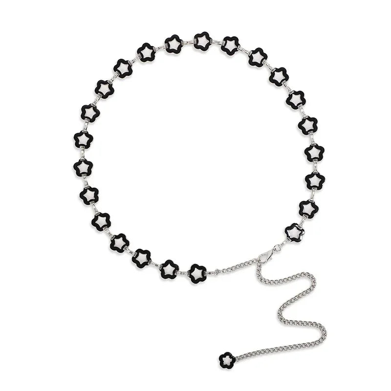 band Cool Love Decoration Skirt Versatile Pearl Waist Chain Fashion Designer Belts for Women