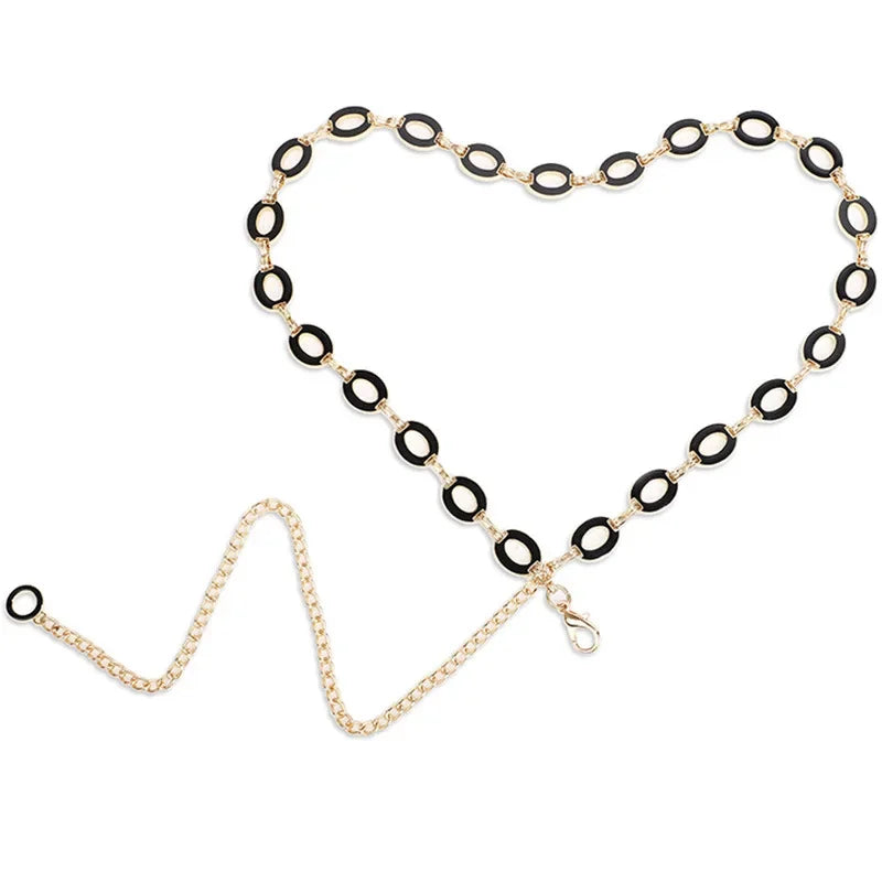band Cool Love Decoration Skirt Versatile Pearl Waist Chain Fashion Designer Belts for Women