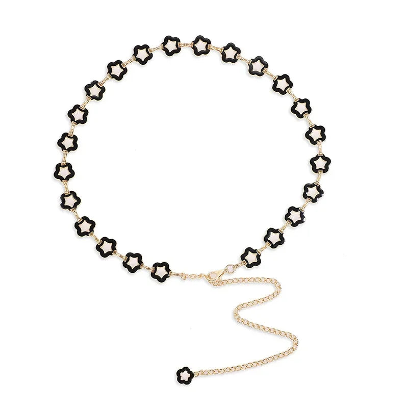 band Cool Love Decoration Skirt Versatile Pearl Waist Chain Fashion Designer Belts for Women