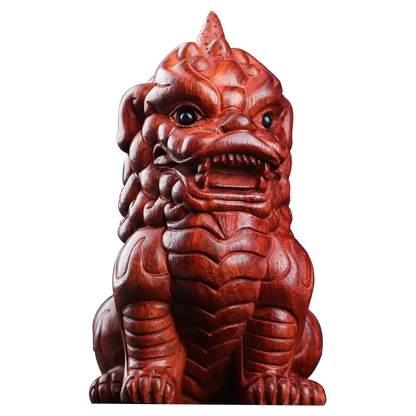 baphia nitida lodd 13cm Traditional Chinese Home Decor Office Decoration Feng Shui Mascot Real WoddCollection pixiu